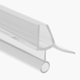 Transparent Rubber Lip Shower Seals for Glass Doors (6-8mm | 1m)