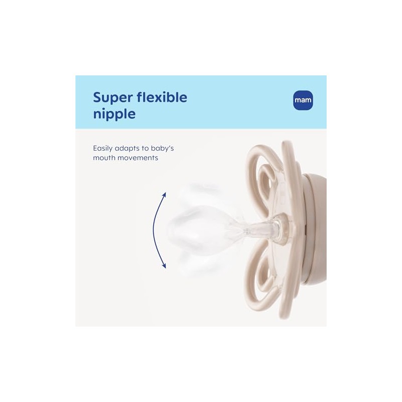 MAM Perfect Night 2 Piece Baby Pacifier, Unisex, 0-6 Months