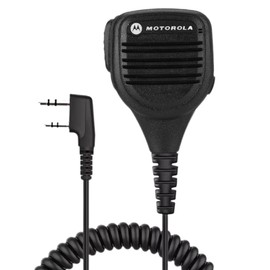 Portable Handheld Speaker Mic for Motorola Walkie Talkie, 3.5mm Headphone Jack Speaker Mic Hand Radio Shoulder Mic with Steel Belt Clip for GP88S, GP2000, GP88, GP3688