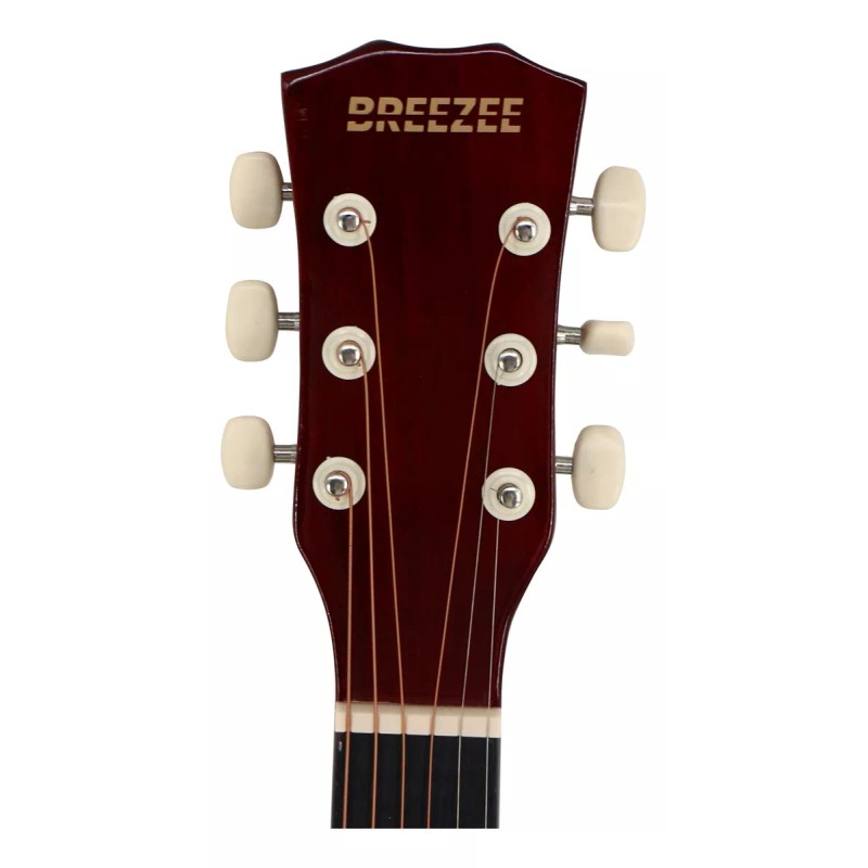 Breezee Market Guitarra Acustica Curva 38 Pulgadas Accesorios Funda Correa
