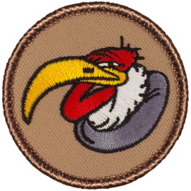 Patchtown Buzzard Patrol Patch - 2" Round Embroidered Patch (018) - Sew-on