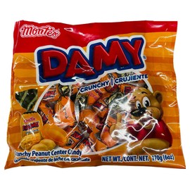 Montes Damy Peanut Crunch Candy 170g (6 oz) Bag Mexican Candy Multipack Of 3