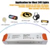 PLUSPOE 24V 120W Dimmable Led Driver, 110V AC to 24V
