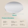 AULEEND 12 Inch Round Rain Shower head, High Flow Stainless