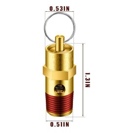 Válvula De Seguridad Npt Macho 1/4 Compresor Aire 150 Psi Color
