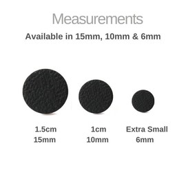 Black Circle Stud Earrings for Women, Minimalist Clay Geometric Jewellery Gifts for Her (Large 15mm)