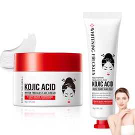 muoyid Kojic Hand Cream & Face Cream Set, Hyaluronic Tender Lotion, Deep Moisturizing & Nourishing Skincare for All Skin Types