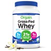 Orgain Whey Protein Powder, Vanilla Bean- 21g Grass Fed Dairy