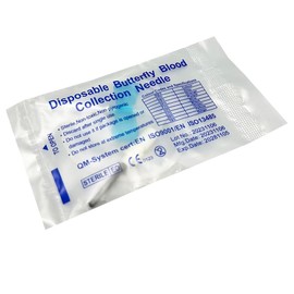 Veterinary Butterfly Shaped Blood Collection Needle, Winged Blood Collection Needle Suitable for Cats, Dogs and Pets (50pcs) (50 PCS 23g)