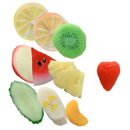 WOONEKY 10pcs Cute Fruit Hair Clips for Small Hair Accessories Kawaii Design for Birthday Cosplay and Daily Wear Durable and Charming Hairpins Occasion