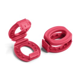 THE ORIGINAL STRETCHLACE Shoelace Knot Clips Keep Shoe Laces Tied & Secure | Shoelace Bow Clip Accessory (Red)