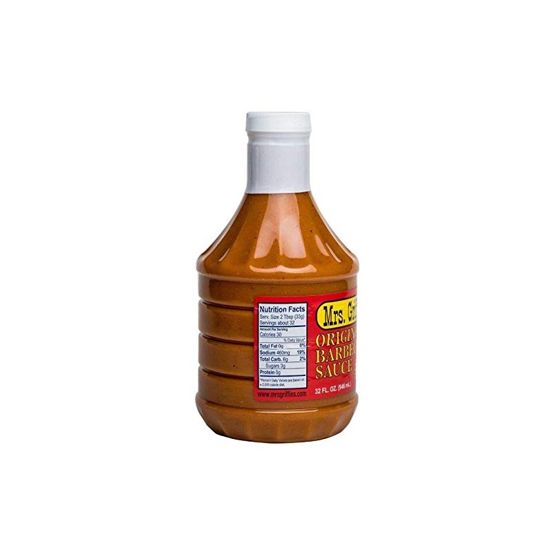 Mrs Griffin's Regular BBQ Sauce 32 oz - Tangy Mustard