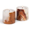 Set of 2 Onyx Marble Tea Light Holders – 2"