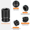 sourcing map 4 Point Square Socket 1/2" Drive 14mm Metric