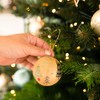 13 Brown Papier-Mâché Christmas Baubles Set 2