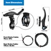 Hmseng V-Type Bike Brake Set, Complete Universal Bike Front and
