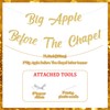 Big Apple Before The Chapel Bachelorette Banner Decoration, Gold Glitter
