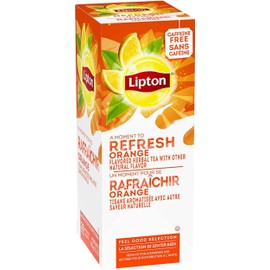 Lipton - Caffeine Free Orange Herbal Tea, 28 Tea Bags, 2.1oz Box (Pack of 3)