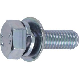 TRUSCO(トラスコ) 座金組込ボルト トリーマー 三価白 サイズM6×25 18本入 B716-0625