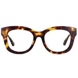 YOBOCO Oversized Reading Glasses Women 2.5 Large Readers Ladies Stylish Designer Reading Glasses Men 2.5，Tortoise