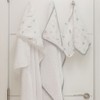 Petite Piccolo Super-soft Muslin Hooded Baby Towel and Washcloth Set
