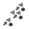 LST 10x Bumpers Mudguard Attachment Clips Grey Diameter 8 mm