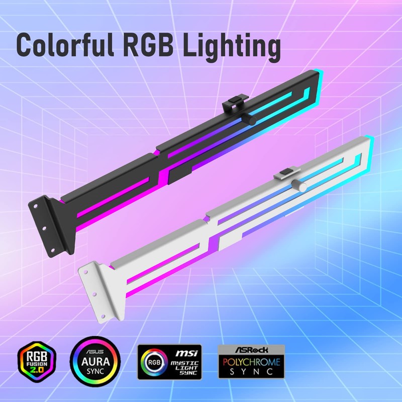NVRADCHUA ARGB GPU Support Bracket, GPU Brace Support, 5V 3Pin