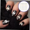 Healeved 120pcs Butterfly Nail Charms Zircon Nail Art Ornaments for