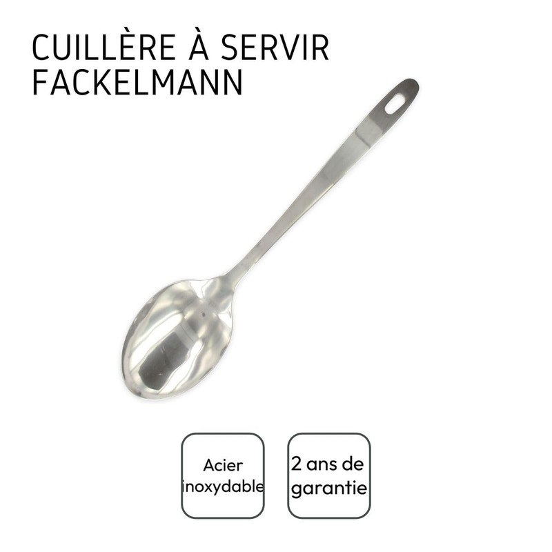 Fackelmann Stainless Steel Spoon, Silver