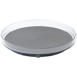 Cogit Rotating Refrigerator Storage, Easy to Take Out Items That Have Been In The Depths Of The Fridge! Refrigerator Turntable, Mawarina, Clear (Shallow Type)