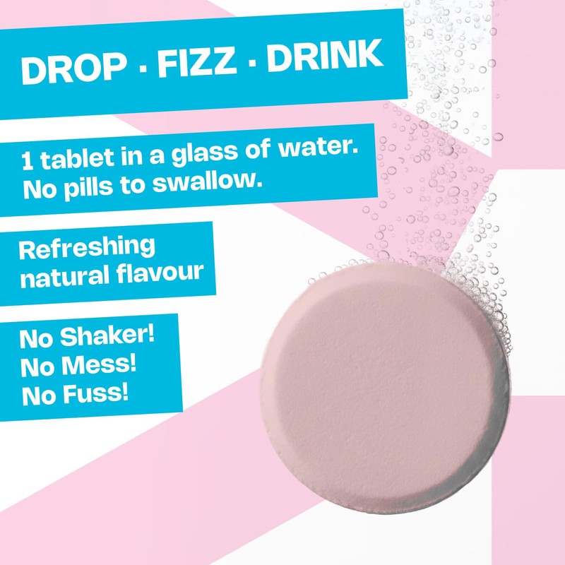 Nutriburst Collagen Beauty+ Effervescent Tablets - Vitamin C, Zinc &