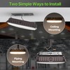 Glitgate LED Canopy Light with Motion Sensor: 100W/80W/60W Adjustable Outdoor