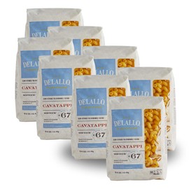 DeLallo Cavatappi Pasta, 1 Pound Bag, 8 Pack, Spiral Shape Noodles, Made in Italy, Cooks Al Dente, Made with Durum Wheat Semolina Flour