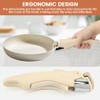 Removable Pot Handle, Cream White Detachable Pan Handles with 2