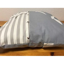 1 Maritime Kissenh√ºlle, Kissenbezug,Landhausstil Kissen M√∂wen grau/wei√ü