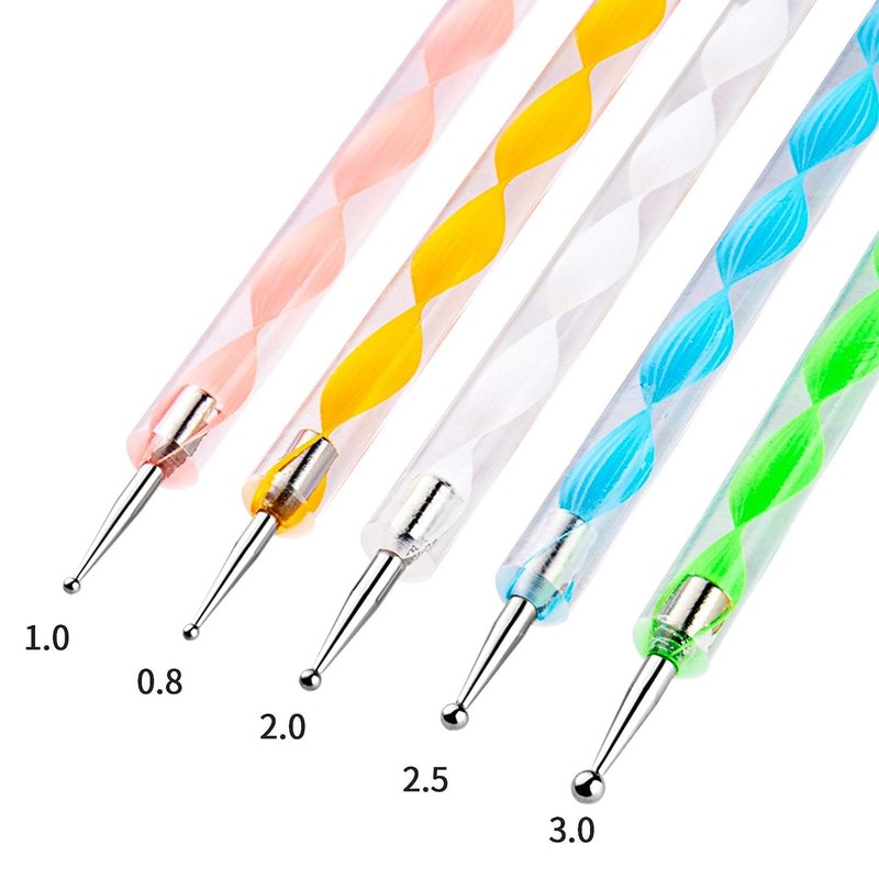Dotting Pen Rhinestone Nail Art Dotting Tools Nail Design Marbleizing