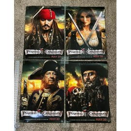 PIRATES OF THE CARIBBEAN: ON STRANGER TIDES (2011) *Set of 4* Orig. Mini-Posters