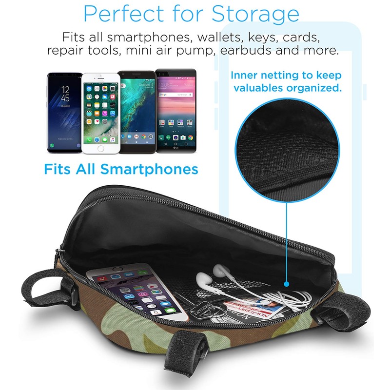 Aduro Sport Bicycle Bike Storage Bag Triangle Saddle Frame Pouch