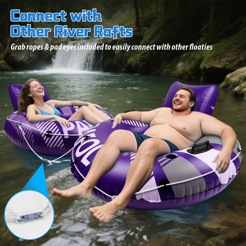 Pool Float Adult, Inflatable River Tube Float, River Tubes for