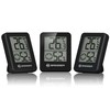Bresser Temeo Thermometer Hygrometer, Hygro Indicator Set of 3 for