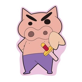 Toshin Pack Crayon Shin-chan Die Cut Postcard (Buriburizaemon 2) KS-PT514
