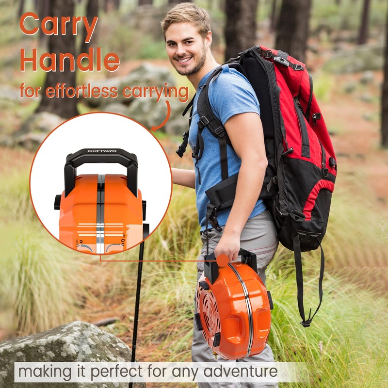 Cofiyard 20,000 BTUs 2 Burner Camping Stove, Portable Folding Propane
