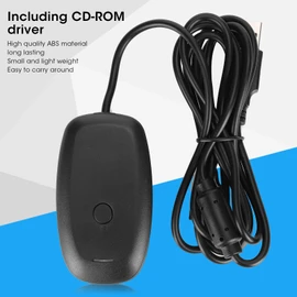 w Ireless USB Gaming Receiver Adapter, PC Receiver Gaming Controller w Ireless Adapter Console for Micro Soft 360 Desktop PC Laptop Gaming Adapter