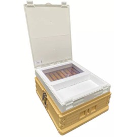 Beehive AWESOME Bee Hive Cover w/ Feeder & Inspection Window. No Need to Smoke Bees!