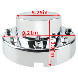 AUTOKAY Rear Wheel Center Hub Cap Chrome for Dodge Ram 4500 Ram 5500 & Chassis 2011-2018 Rear Wheel Center Cap Cover Cab 68053039AA