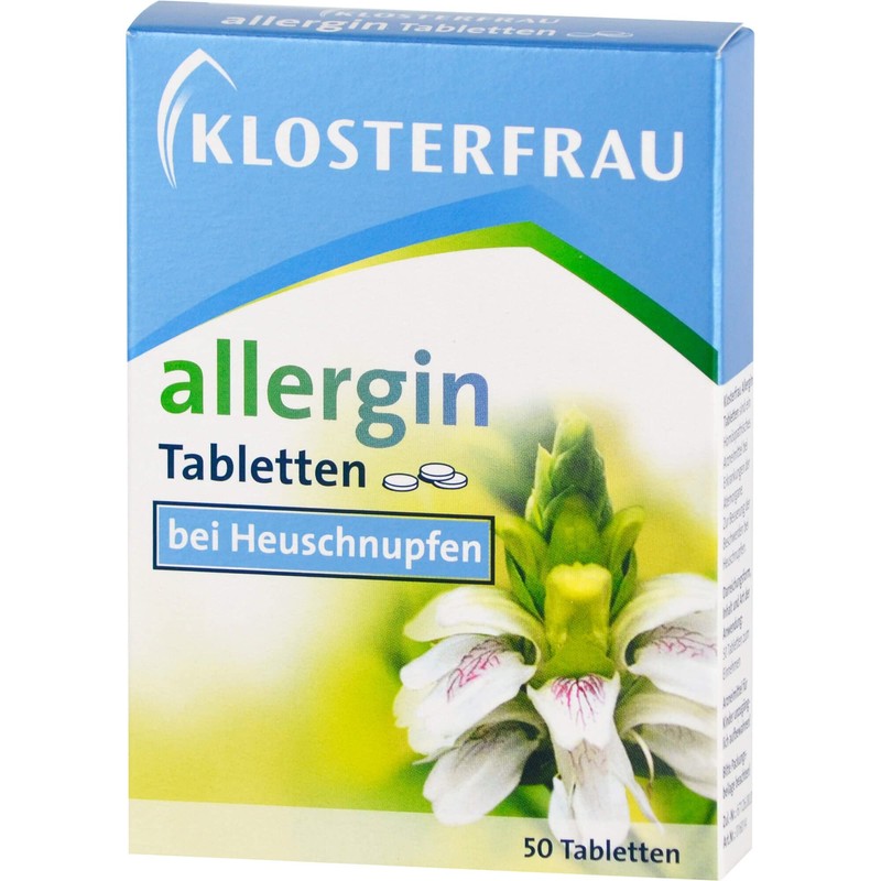 Klosterfrau Allergine Tablets for Hay Fever, Pack of 50 Tablets