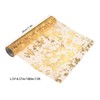 2Pcs Gold Table Runner,108 Inches Sequin Glitter Foil Metallic Silver