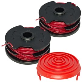 GGT500WU Trimmer Spool Line and Cap 0.065'' 27FT for Hyper Tough Weed Eater Spool GGT500WU HT18-401-004-01 HT19-401-003-03 HT10-401-002-01 (2 Spools, 1 Caps)