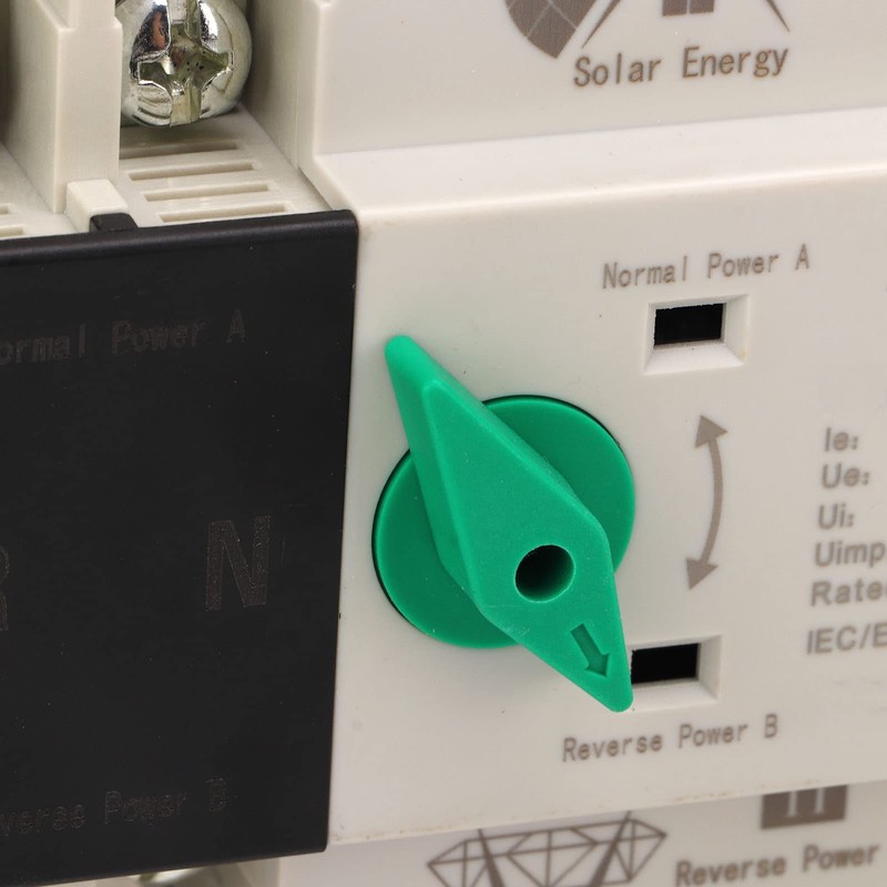 Mini ATS 2P Automatic Transfer Switch, Dual Power Switch DIN