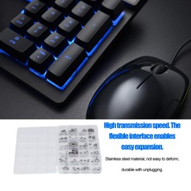 240pcs 24 Type Micro USB Female Plug Kit Jack Socket Plug Kit Solder Repair Replacement Adapter Types, Stainless Steel Port Assortment for Phone and Computer